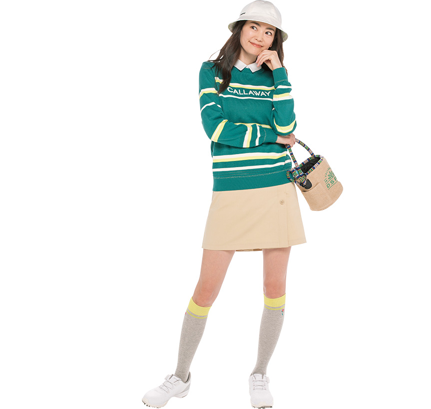 ボーダーニットを主役に上品ベーシックを完成