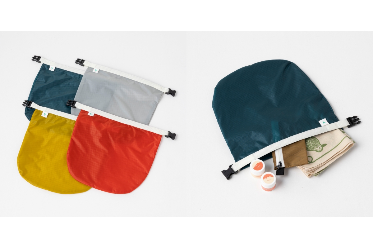 山旅での荷物整理アイテムに欠かせない、かわり芽オリジナルのスタッフサックが登場！