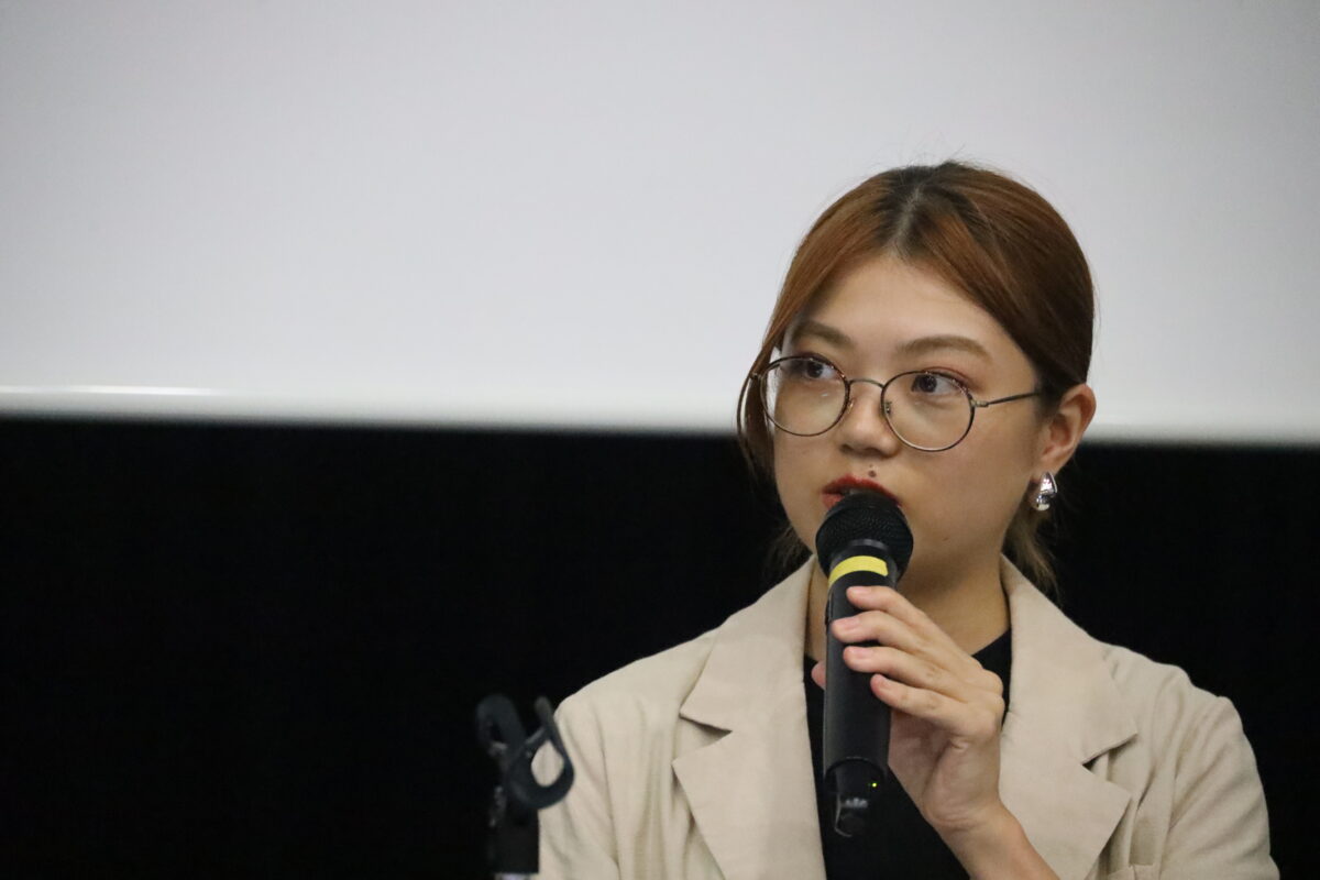 登壇する日本交通計画協会の銅﨑裕香氏