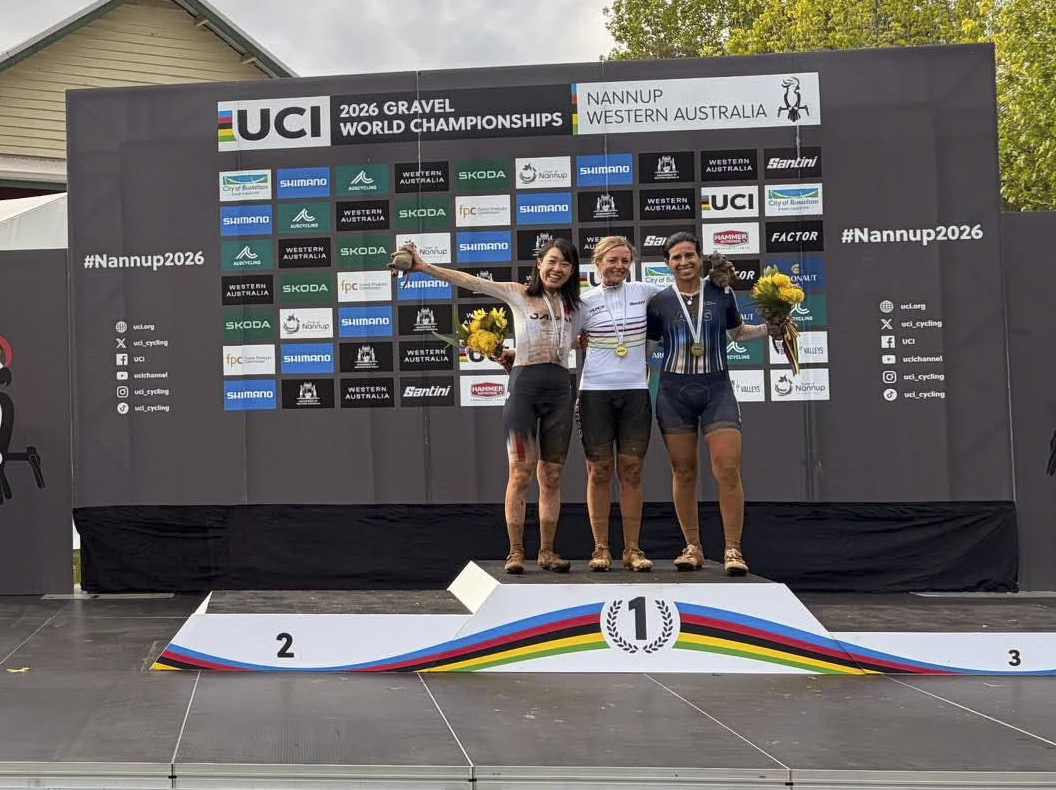 UCIグラベル世界選手権2026 女子40-44歳で銀メダルを獲得した森廣真奈