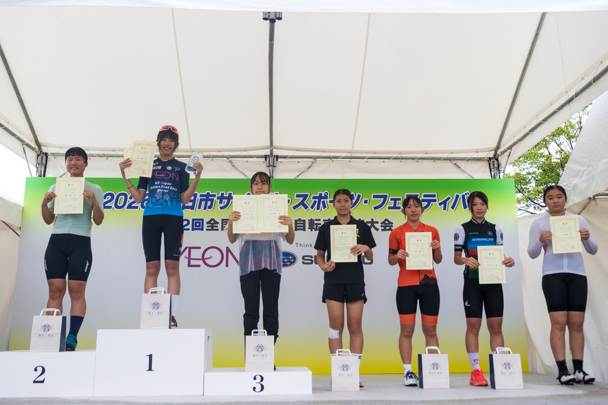 中学生女子のレース