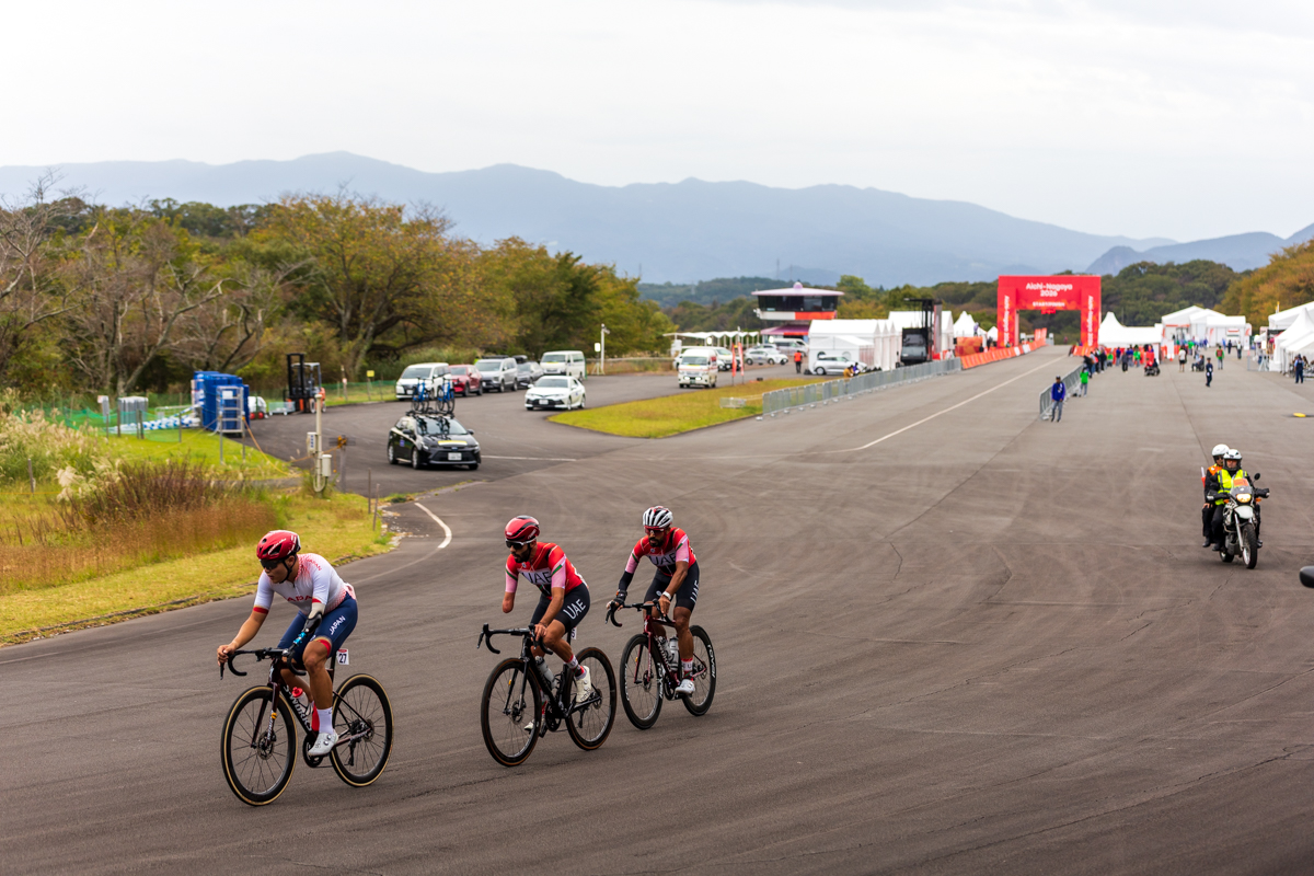 ロードレースに挑む日本代表の若手選手